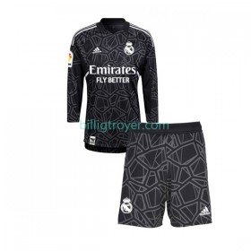Billige Fotballdrakter Real Madrid Keeper Barn Bortedraktsett 2022/23 Langermet